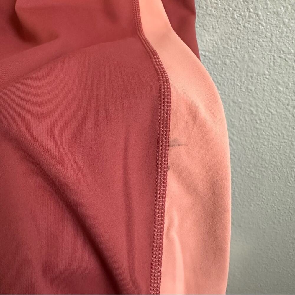 NWT Nike Yoga High Rise 7/8 Length Tight Leggings Rusty Red Pink Women’s Size 2X - Picture 5 of 12